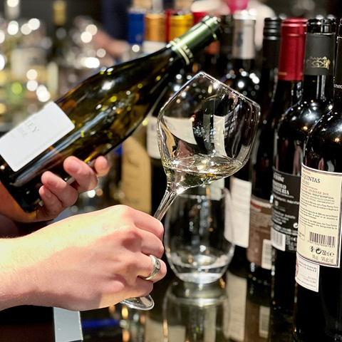 Wine Glass & Bottles